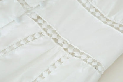 Modisches Slim-Fit-Midikleid mit V-Ausschnitt für Damen, Sommer 2022, aushöhlen, Spitzenbesatz, elegantes Kleid J5C226, knielang.