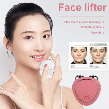 NEW Face Lifting Machine Facial Massager Microcurrent Roller Skin Tightening Rejuvenation Beauty Charging Face Anti Wrinkle.