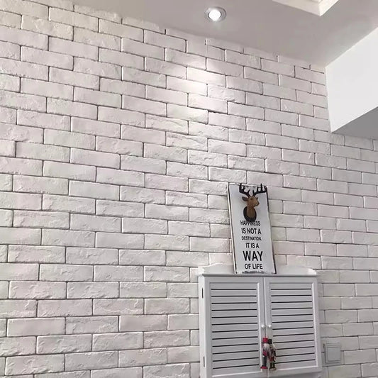 3D brick wall sticker tile 3D wall decor waterproof stone tile ceramic mosaic TV background wall bedroom kitchen home wall decor