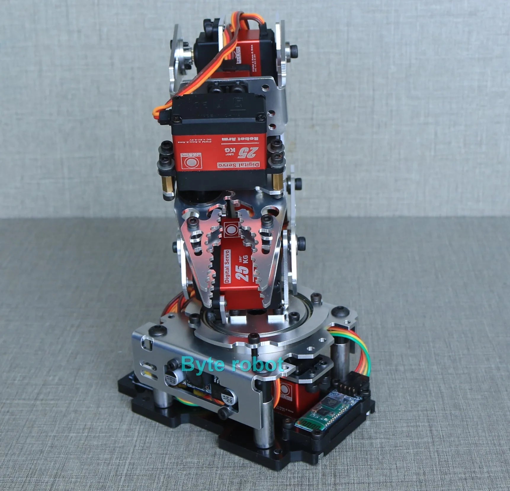 APP Control 6 Dof Metal Mechanical Arm Aluminum Alloy Bracket High Quality Robot Arm for Arduino Robot DIY Kit Programmable Arm.