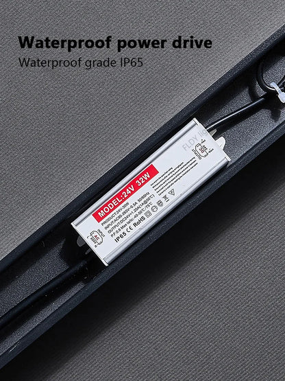 Moderne wasserdichte LED-Wandleuchte mit langem Streifen für den Außenbereich, IP65, Schmiedeeisen-Wandleuchte, Garten-Veranda-Wandleuchte, 110 V, 220 V, Beleuchtung.