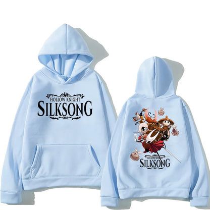 Hollow Knight Silksong Hot Game Hoodies Long Sleeve Fashion Casual Pullovers High Street Women Men Sweatshirt Fashion Streetwear.