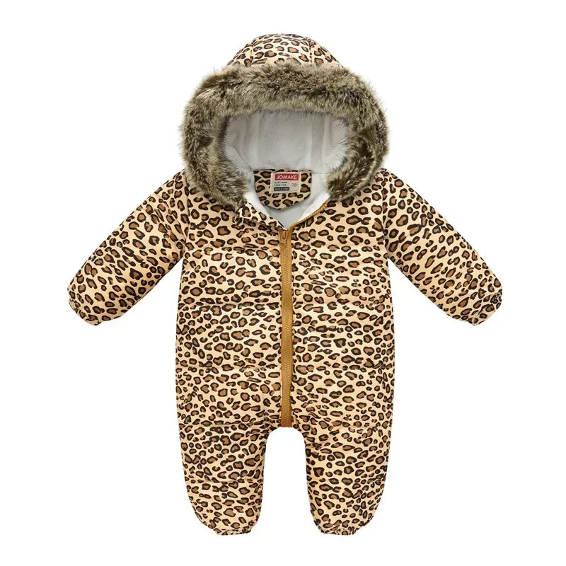 Plus Dicke Samt Bodys Kleidung Winter Baby Wasserdicht Mit Kapuze Einteiliges Mädchen Jungen Overalls Ski Anzug Infant Dicke Warme strampler