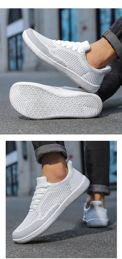 Sommer Breite Schuhe Männer Barfuß Breite Kappe Weichen Sohlen Outdoor Jogging Lace Up Casual Sneaker Atmungsaktive Laufschuhe Tenis Jeans