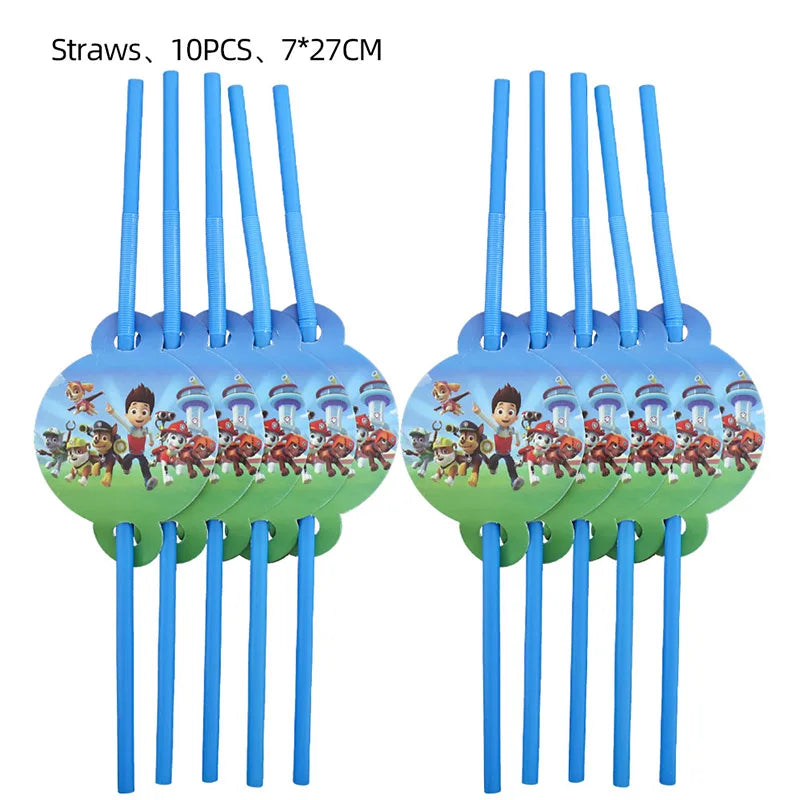 PAW Patrol Geburtstag Party Dekoration Neue Version Ballon Set Einweg Geschirr Kid Event Liefert Banner Hintergrund Geschenk