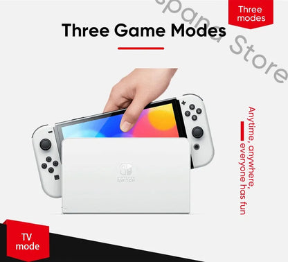 Nintendo Switch OLED Model 7 Inch Screen Joy‑Con Handle Enhanced Audio Adjustable Console Stable TV Mode Video Game.