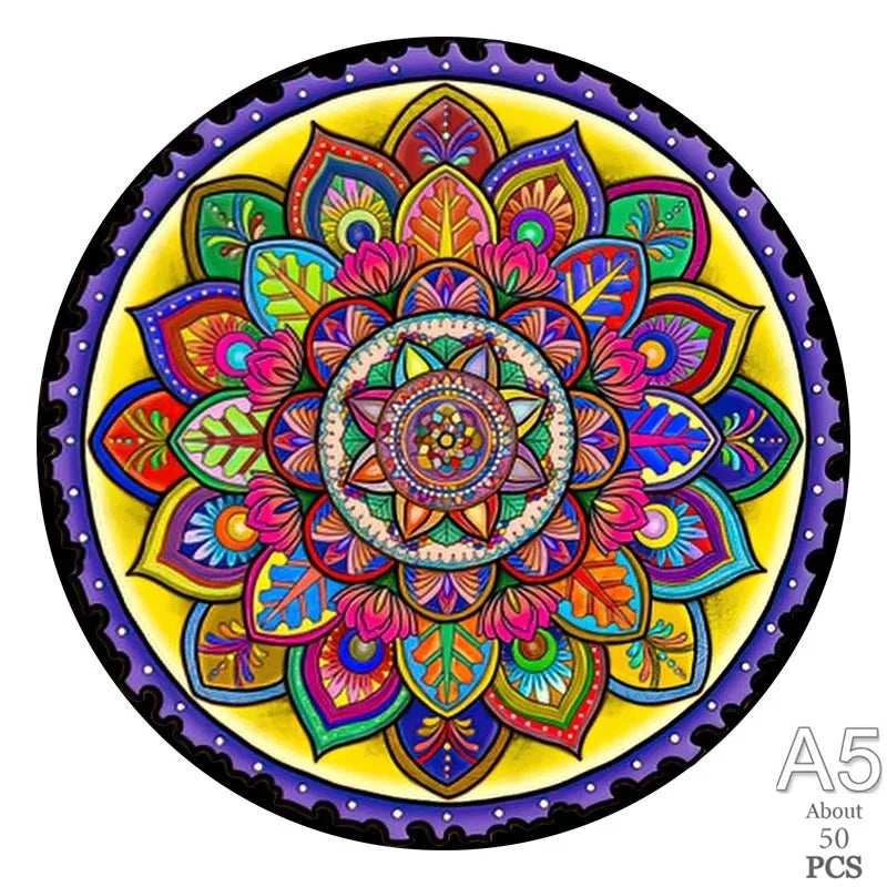 Wooden Animal Jigsaw Puzzle for Adults Kids Toy Circular Puzzle Puzzles Set Birthday Gift Brain Teaser Family Interactive Game