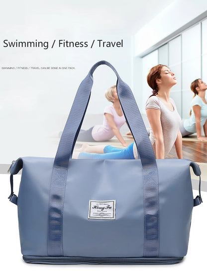 UNIXINU Carry On Travel Duffle Bag Nylon Waterproof Sports Gym Tote Bags for Women Large Capacity Storage Luggage Handbag.