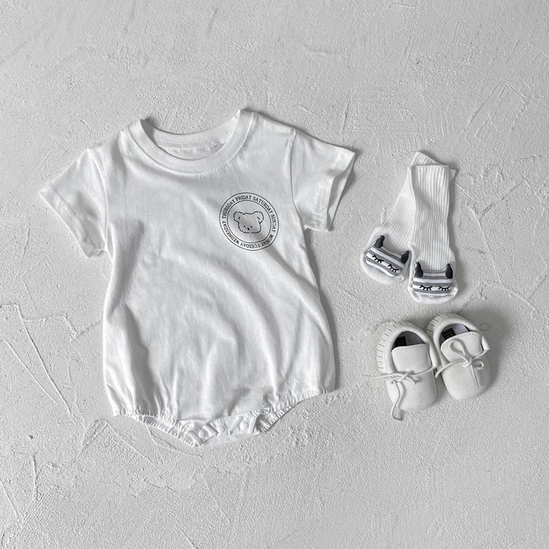 0-2Y Sommer Baby Body Niedlichen Cartoon Gedruckt Einteiliges für Kleinkinder Mädchen und Jungen Baby Kleidung Kleinkind Kurzarm Overall.
