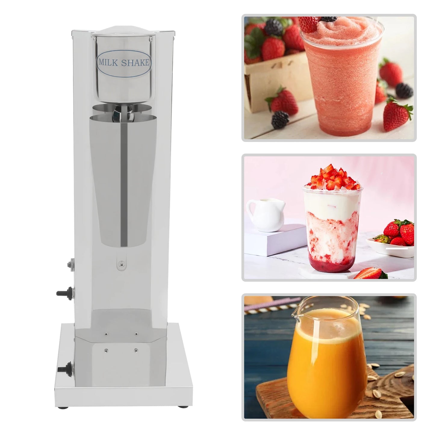 180W 650ML Commercial Milk Shake Machine Stainless Steel Milkshaker Machine 18000rpm Milk Cream Mixer.