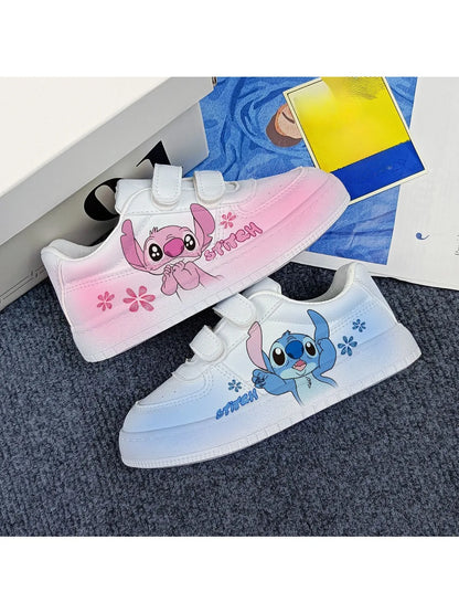 Disney kids cartoon Stitch princess cute Casual shoes non-slip soft bottom sports shoes for child gift.