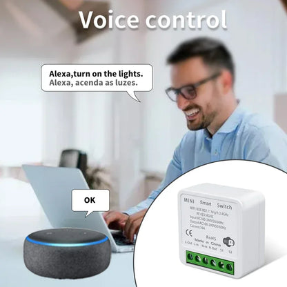 Tuya Smart WiFi Schalter Für LED Beleuchtung 1/2/3 Gang RF433MHz Drahtlose Panel Schalter Smart Leben APP Alexa google Home Voice Control.