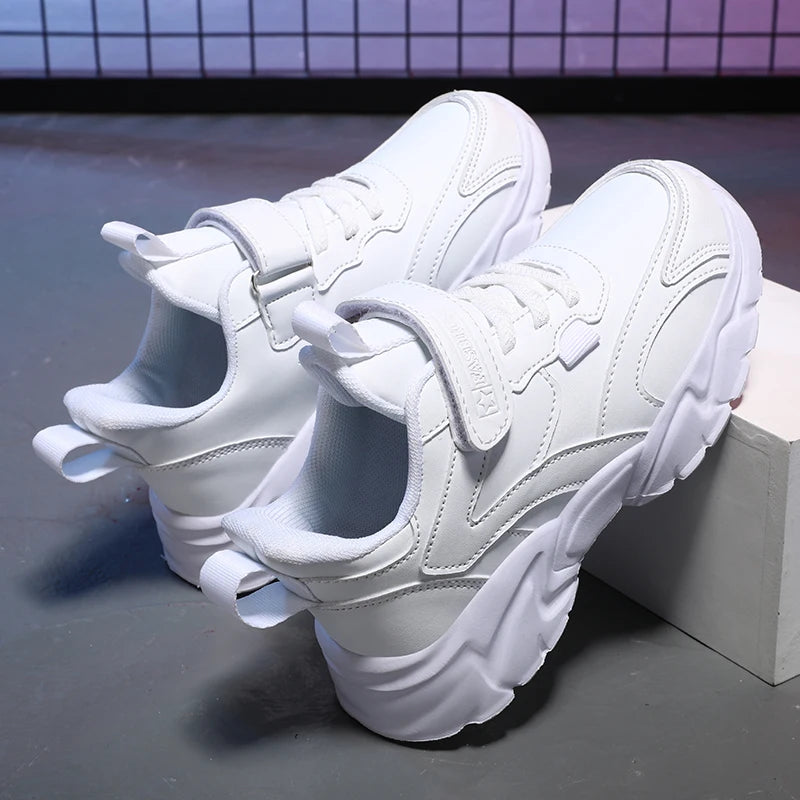 Girl's Fashion Sneakers Lovely Girls Sneaker Outdoor Breathable Mesh Flat Sport Shoes Kids Casual School Walking Shoe Antislip