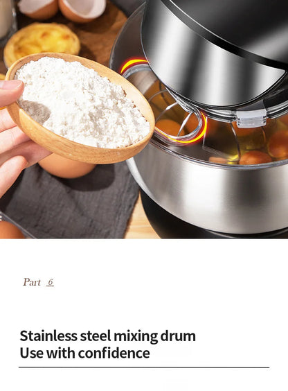 DIVEDEER Multifunctional Chef 3.5L Dough Kneading Machine Fully Automatic Household Electric Egg Beater Baby Food Processor.