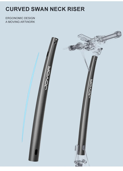 JOYOR C10E ABE Electric Scooter for Adults 10" E-Scooter with 48V 10.4Ah Removable Battery 20km/h.