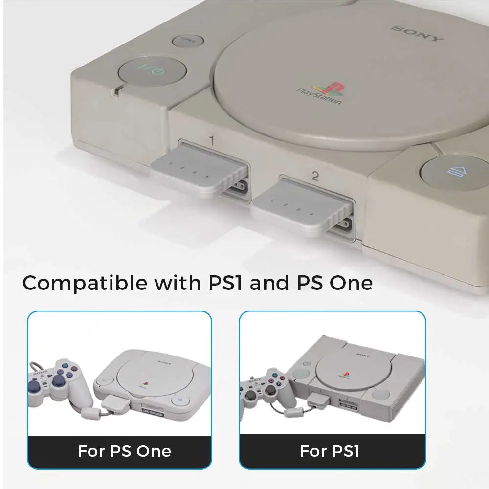 BlueRetro 1PC/2PC 4M Memory Card For PS1 Save Game Card  For PlayStation1 PS One Game Consoles Data Saving Progress Memory Card.