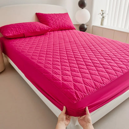 Thick Waterproof Mattress Cover Mattress Protector Queen King Fitted Sheet Mattress Topper Pad For Hotel (No Pillow Case)