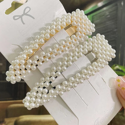 Simulated Pearl Hair Clips For Women Korean Women Hairpins Girl Geometric Hair Barrettes Fashion Hairgrip Hair Accessories.
