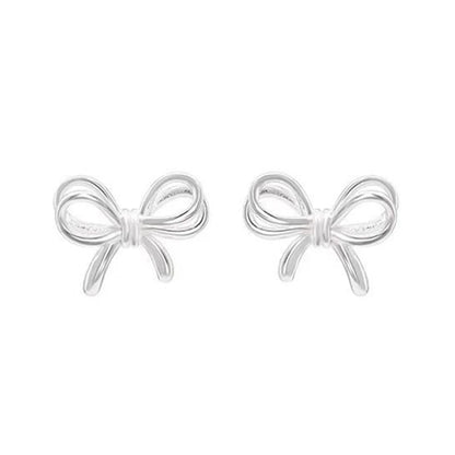 Bowknot Studs Earrings Ear Piercing Jewelry Accessory Stylish Bow Ear Pendant Jewelry for Fashion Enthusiasts