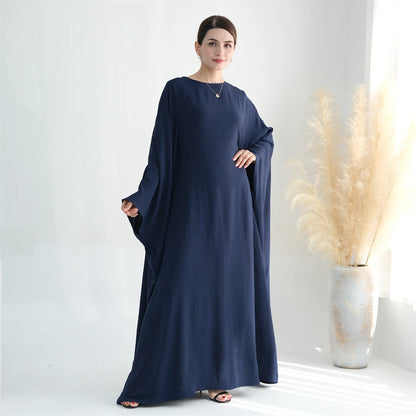 Ramadan Eid Baumwolle Leinen Khimar Abaya Set Dubai Muslim Sets Hijab Kleid Kaftan Abayas Kaftan Marocain Femme Vestidos Para Mujer