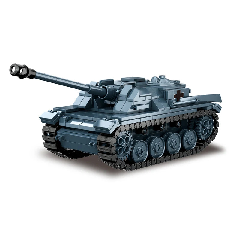 World War 2 WW2 Army Military Soldiers Armor Halftrack Main Station Tank Building Blocks Bricks Model DIY Assembly Toys For Kids.