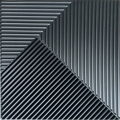 10pcs Diamond Design Decorated 3D Wallpanel, 30cmx30cm Matte White/Black, Diy Home Decoration Wallboard
