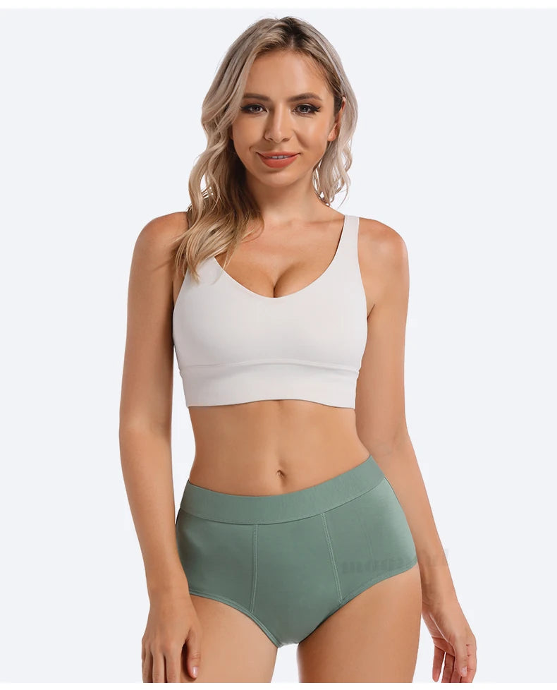 Menstruation Panties High Waist Abundant Flow Menstrual Panties Woman Absorbent Period Underwear Incontinence Briefs Ladies.
