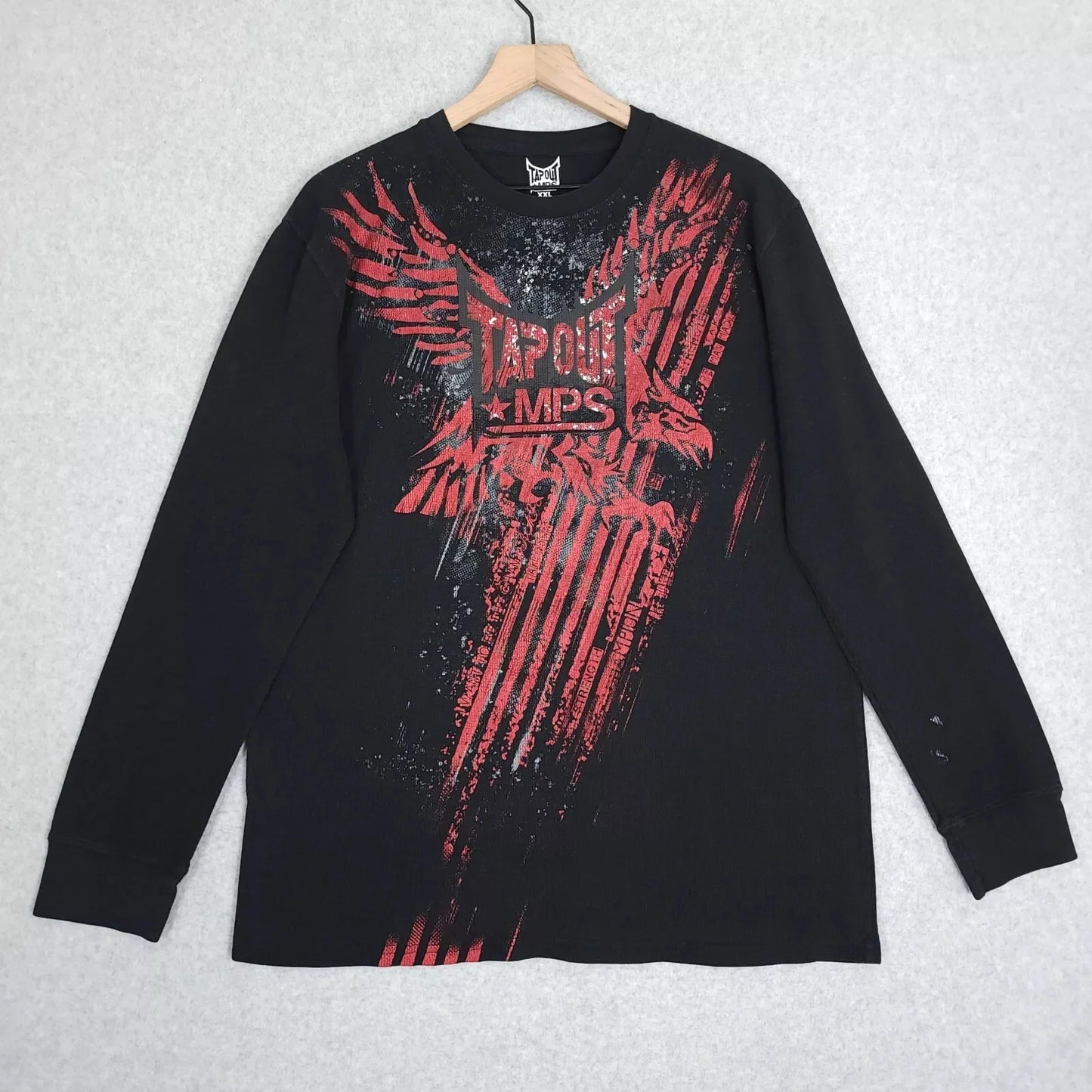 Y2K Oversized Long Sleeve Tapout T-Shirt Hip Hop Gothic Streetwear Unisex Couple Tee Summer Casual Fashion Round Neck Loose Fit.