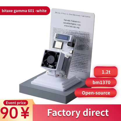 Factory wholesale 2025 Latest Bitaxe Gamma 601 1.2th/s 18W Open Source Bitcoin Miner With Power Supply.
