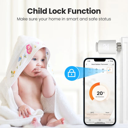 AVATTO Tuya ZigBee3.0 Thermostat Radiator Actuator Smart TRV Thermostatic Valve Controller Works With Alexa Google Home Alice.