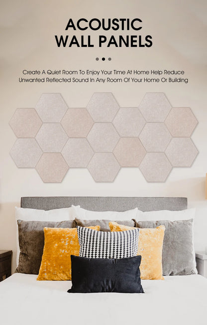 TOUO High Density Acoustic Panel 12pcs Soundproofing Panels Studio Acoustic Treatment Wall Sound Absorbing Bedroom Decoration