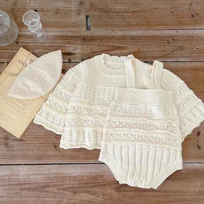 MILANCEL 2023 Baby-Bodys, gestrickt, für Kleinkinder, Mädchen, Kleidung, Kleinkinder, einteilig, Jungenkleidung.