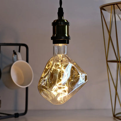 TIANFAN Edison Led-lampe Big Stone G125 4W Dimmbar 220-240V E27 2000Kelvin Super Warm Spezialität Dekorative Glühbirne.