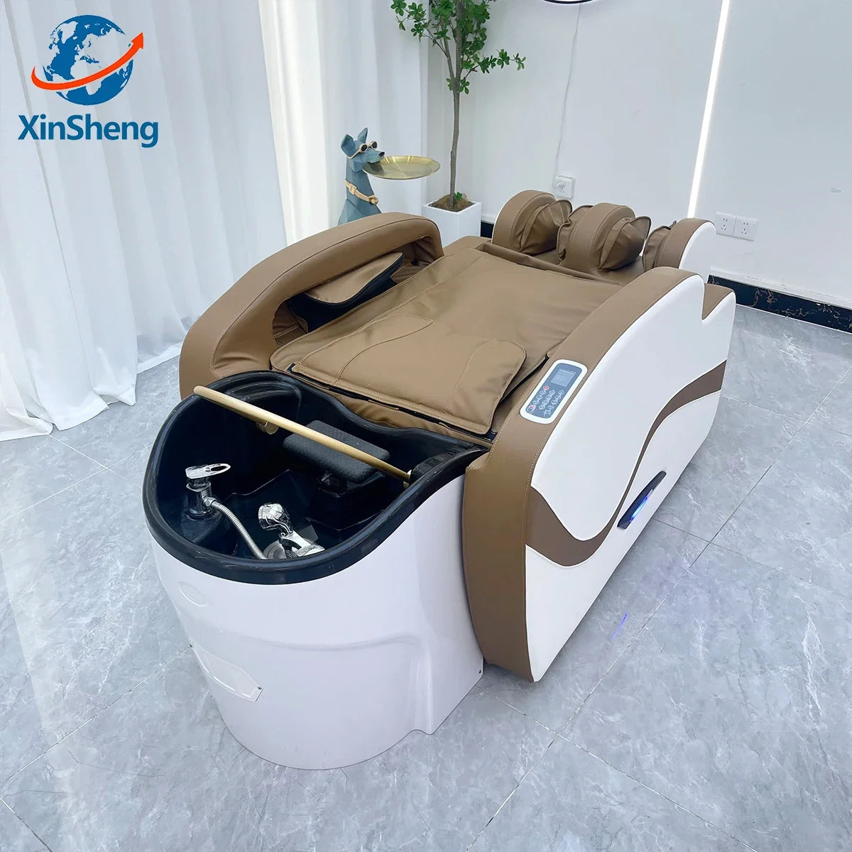 XinSheng Professionelle Elektrische Massage Bett Kopf SPA Salon Massage Tisch Haar Waschen Begasung Betten Friseur Smart Möbel