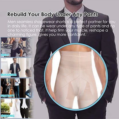 Männer Body Shaper Bauch-steuer Shorts Shapewear Bauch Gürtel Boxer Briefs Hohe Taille Abnehmen Unterwäsche Bein Kompression Höschen