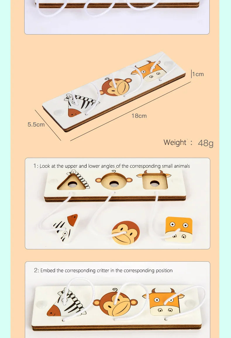 NEW Busy Board Montessori Early Educational Toys Cognitive Training Infant Skills Learning Wooden Game Busyboard DIY Accessories.