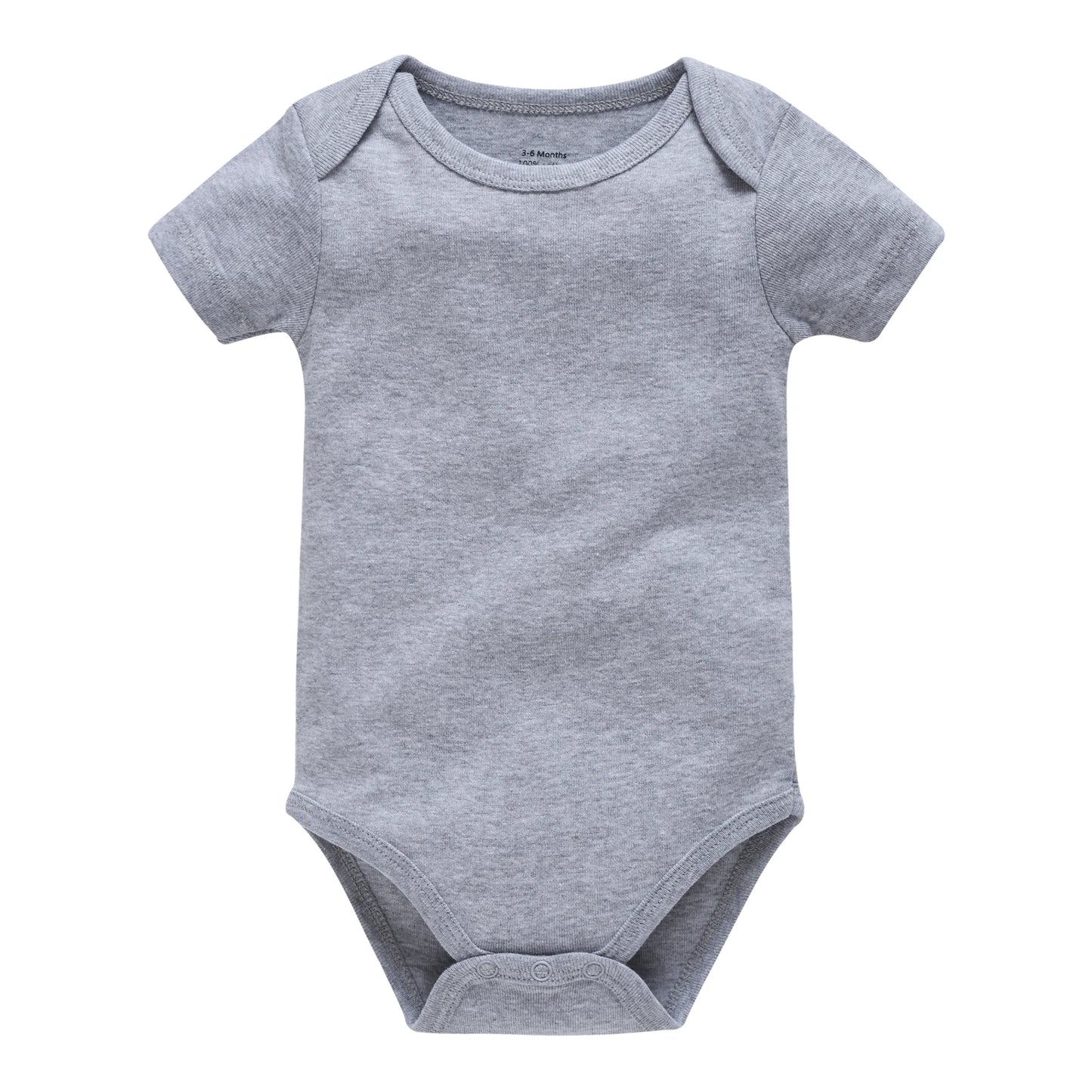 2025 Sommer Unisex Baby Body 0-24 Monate Kurzarm 100 % Baumwolle Weiß Schwarz Grau Design Säuglingskleidung