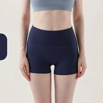 Summer Women's Yoga Shorts High Waist Sport Shorts Fitness Push-Up Tights Booty Short Pants Gym Shorts Cycling Shorts Female