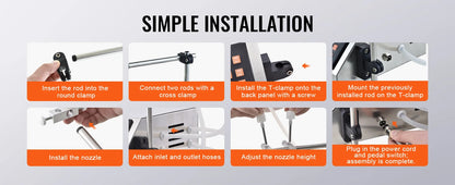 SucceBuy 30-4000ml Liquid Filling Machine Double Nozzle Automatic Bottle Filler with Digital Control for MilkWater Wine Beverage.