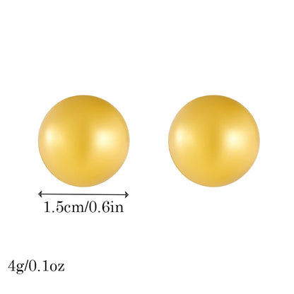 DIEYURO 316L Stainless Steel Love Pearl Round Square Fan Shaped Irregular Design Earrings Women New Trend Ear Jewelry Gift Party.