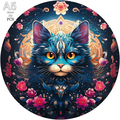 Deer in The Forest Wooden Puzzle Unique Shape Animal Puzzle Adult Relaxation Gift Exquisite Boxed Set with Decorative Artworks