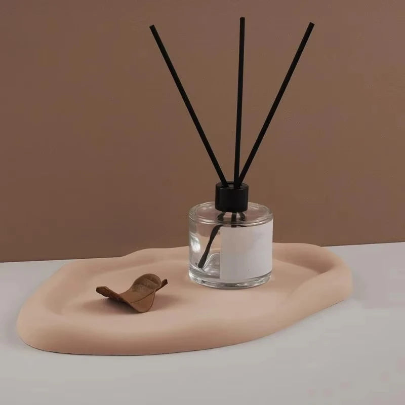 Creative Irregular Cloud Tray Silicone Mold Diy Oval Round Plaster Concrete Jewelry Storage Tray Home Decoration Casting Mold.