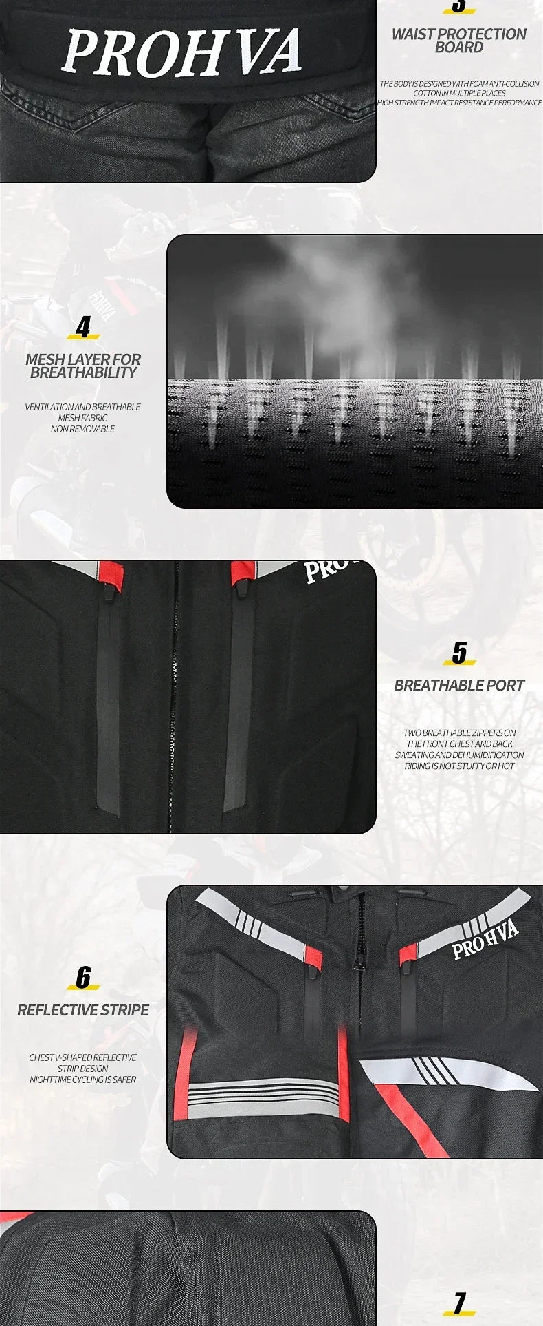 HVA Waterproof Motorcycle Jacket Men's Racing Suit Removable Liner Warm Autumn and Winter Motorcycle Jacket Suit Anti-fall Suit.