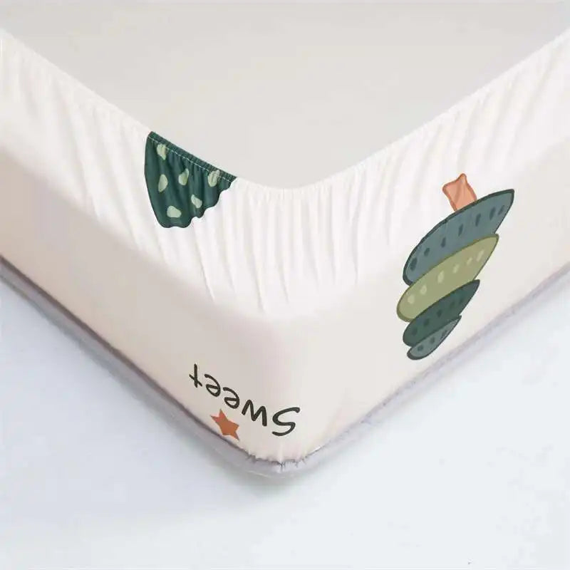 Quilted Mattress Cover 150x200cm - Thick Skin-Friendly Fitted Sheet, 매트리스커버 Breathable Bed Covers (Pillowcase Sold Separately).