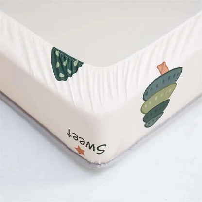 Quilted Mattress Cover 150x200cm - Thick Skin-Friendly Fitted Sheet, 매트리스커버 Breathable Bed Covers (Pillowcase Sold Separately).