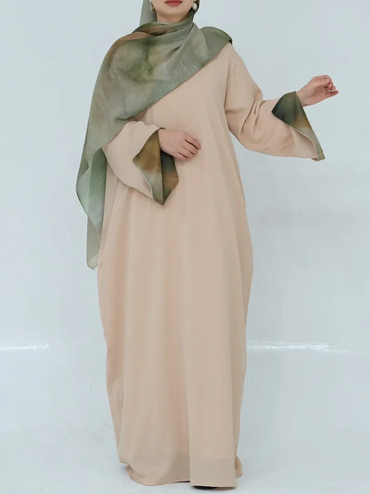 Muslim Türkiye Dubai Abayas For Women Loose Long Dress Kfatan Modest Ramadan Robe Femme Islamic Clothing Holiday Maxi Dresses.