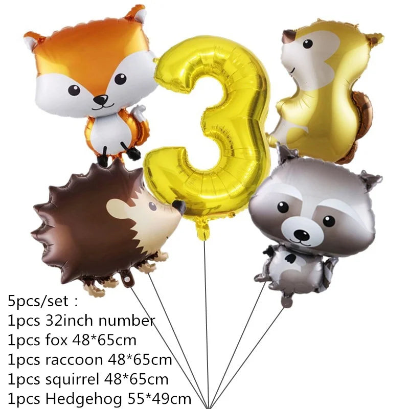 1–12 Monate Foto-Banner, Wald-Foto-Banner, alles Gute zum Geburtstag, Party-Dekoration, Babyparty, 1. Geburtstag, Junge, Mädchen, 12-Monats-Foto-Banner