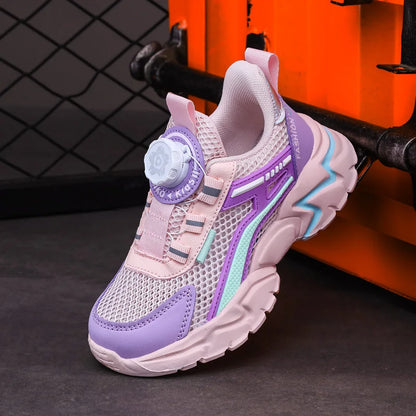 New Children Sports Shoes Boy Sneaker Black Mesh Summer Breathable Kids Casual Shoes Boy Running Tennis Running Sneaker