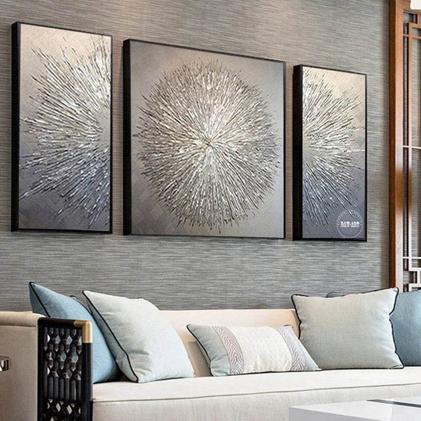 New Arrival Modern Abstract Golden Mountain Landscape Oil Paintings On Canvas China Artwork Wall Decor For Room Unframed.