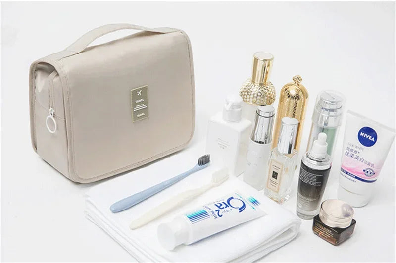 High Quality Women Makeup Bags Travel Cosmetic Bag Toiletries Organizer Waterproof Storage Neceser Hanging Bathroom Wash Bag.